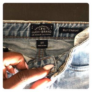 Lucky brand Billy straight toddler jeans